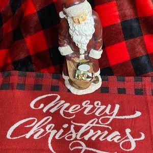 Santa Resin Figurine with brown bag of toys - 12” tall.